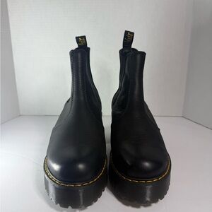 Dr Martens ROMETTY WYOMING LEATHER PLATFORM CHELSEA BOOTS